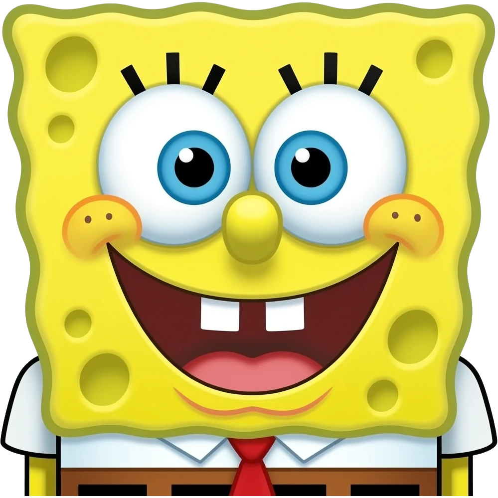 Bob esponja para colorir emoji