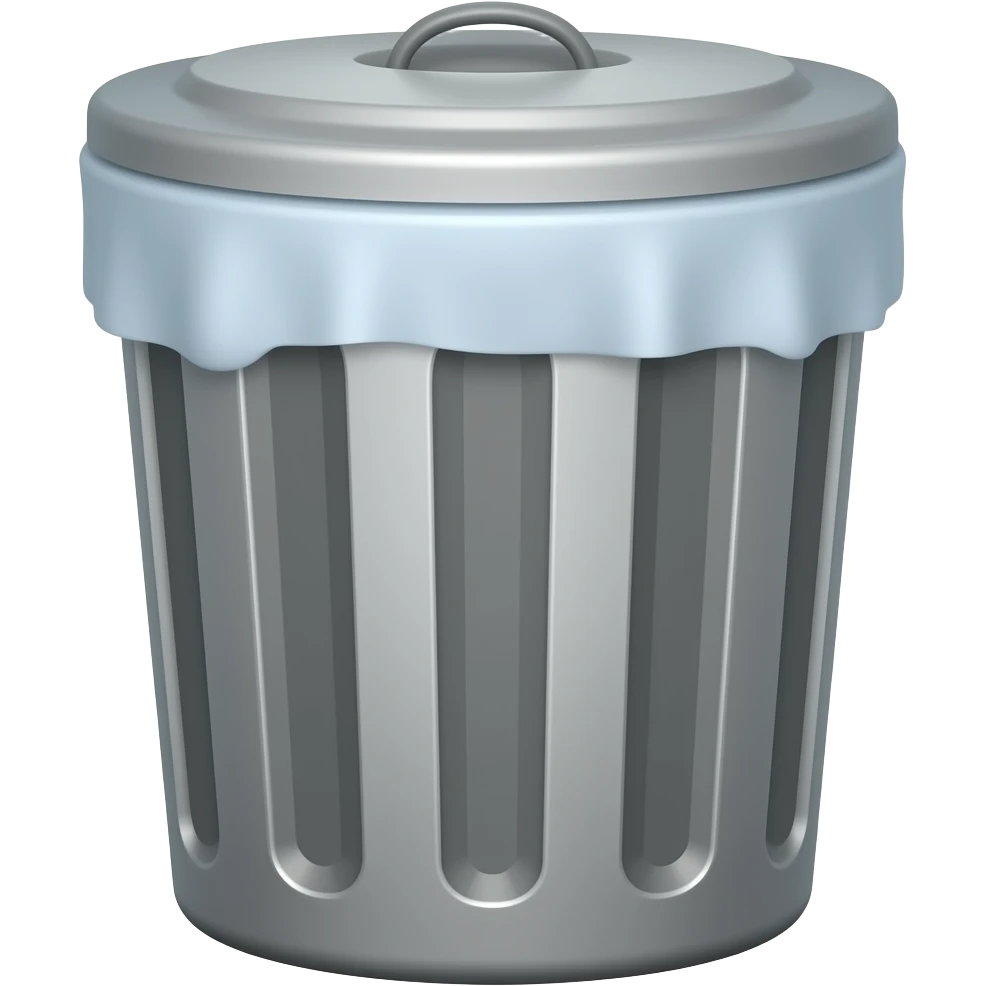 Trash bin emoji
