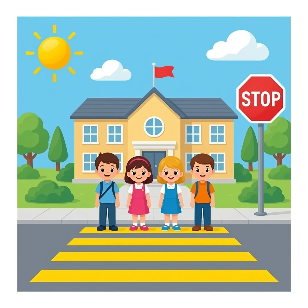 SCHOOL CROSSING emoji