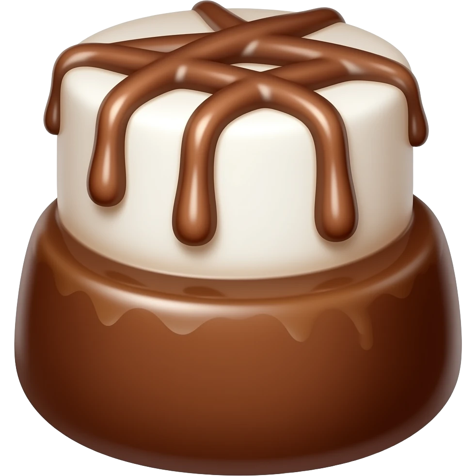 Chocolate Marshmallow bow emoji