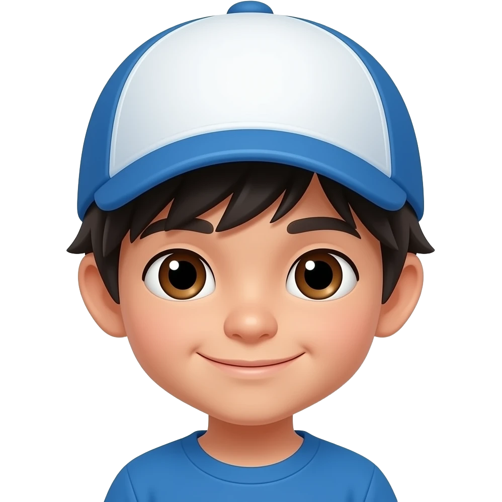 asian boy head with cap emoji