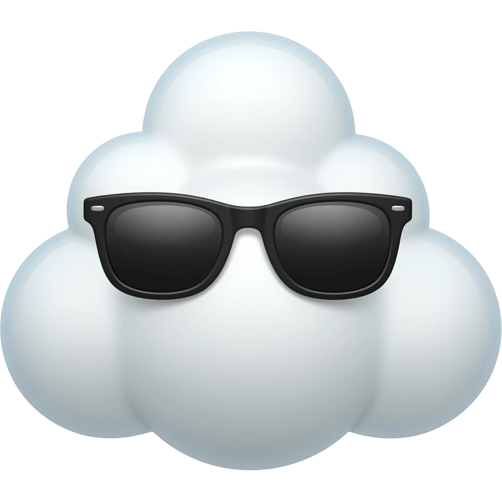 cloud with sunglasses emoji