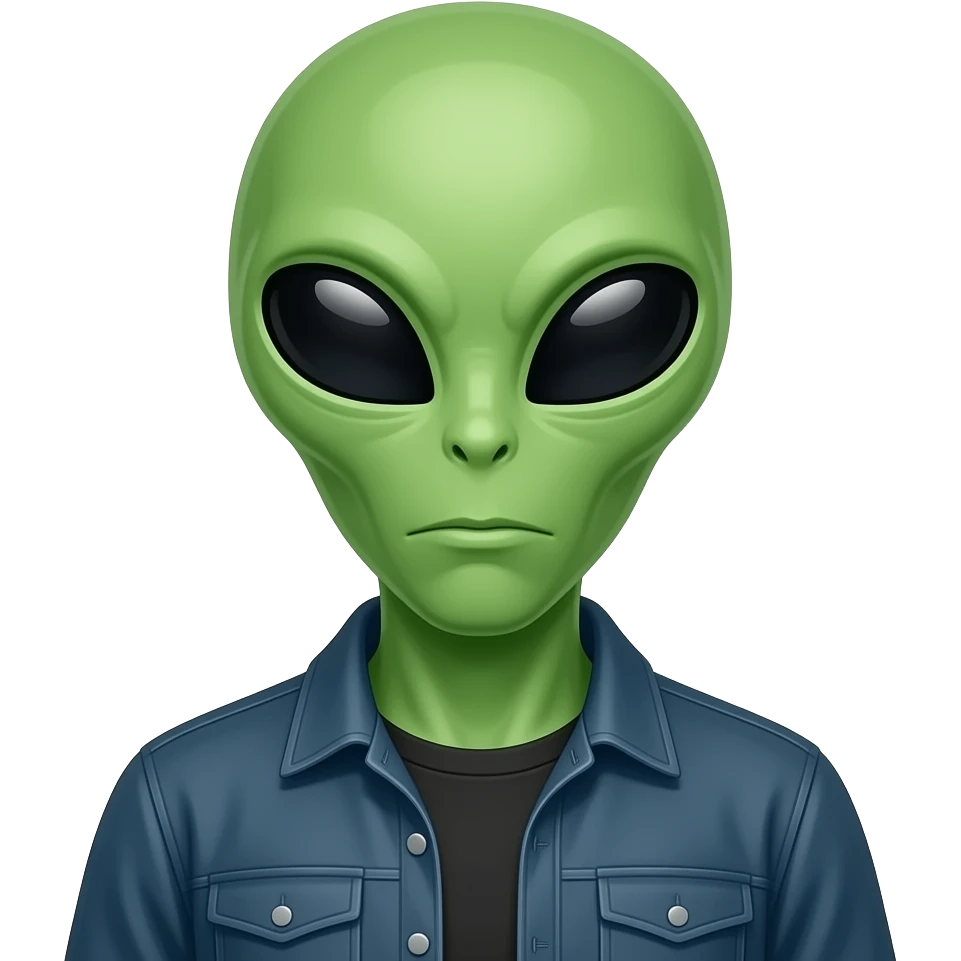 Alien trucker emoji