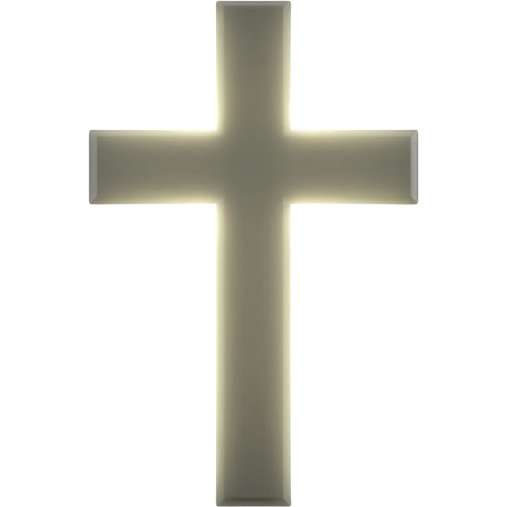 Cross with light emoji
