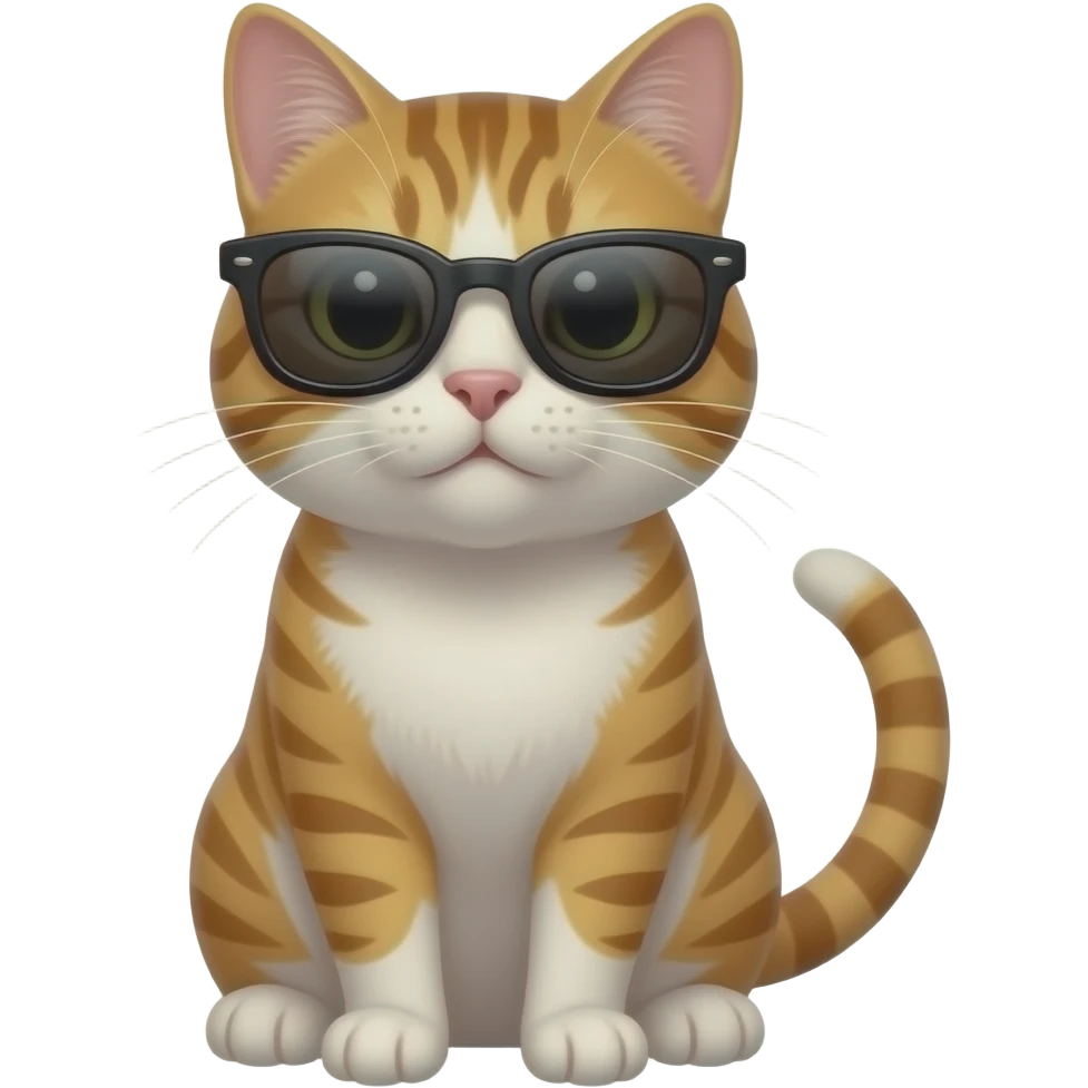 Cat wearing sunglasses emoji