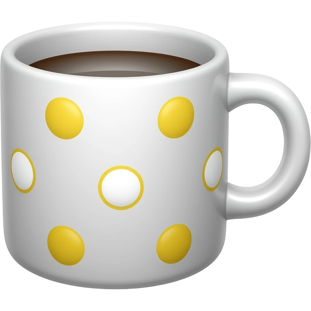 Tasse mit Punkte emoji