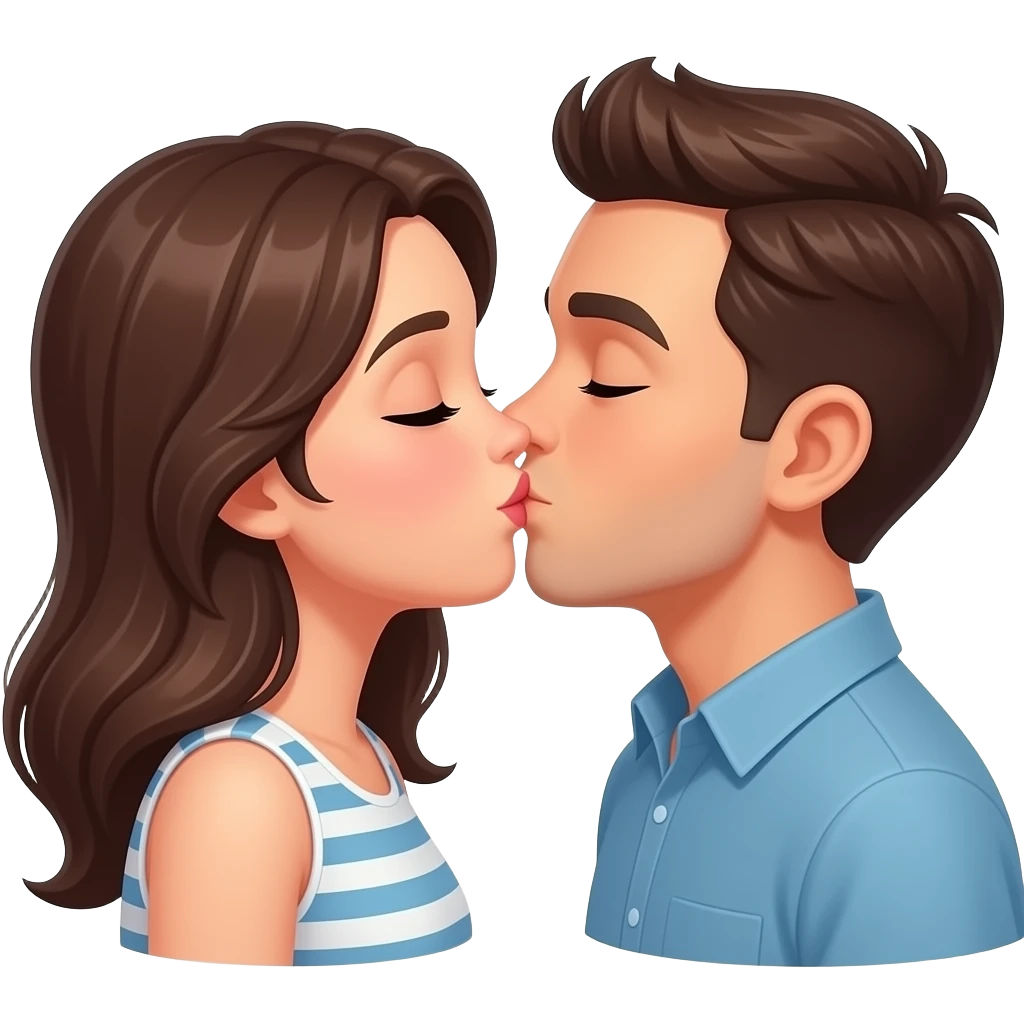 beso timido emoji