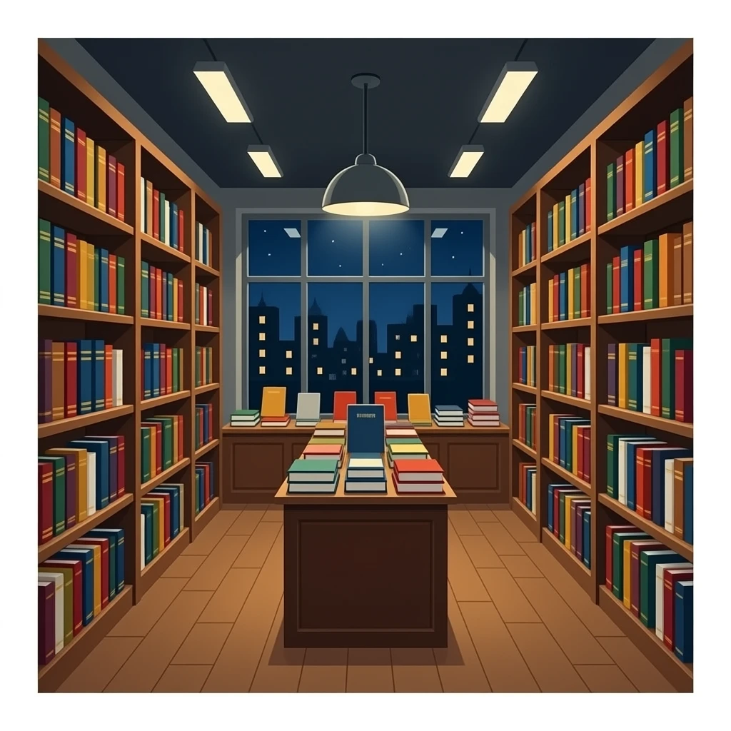 book shop with expensive books emoji