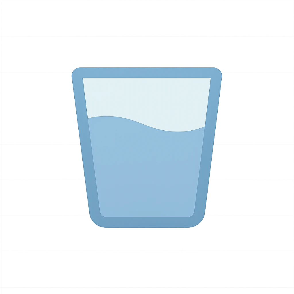  glass with water  emoji