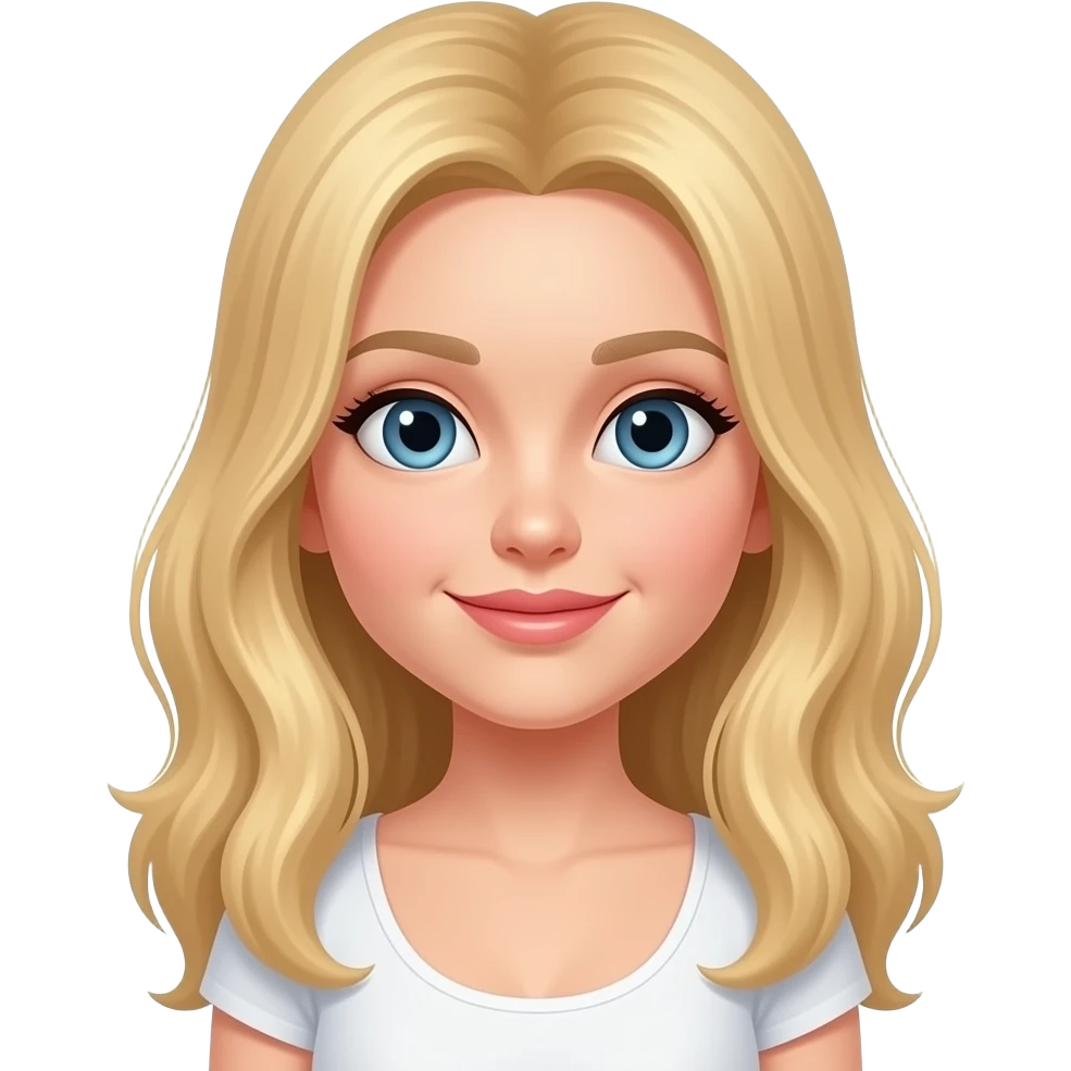 Blonde girl with big butt emoji