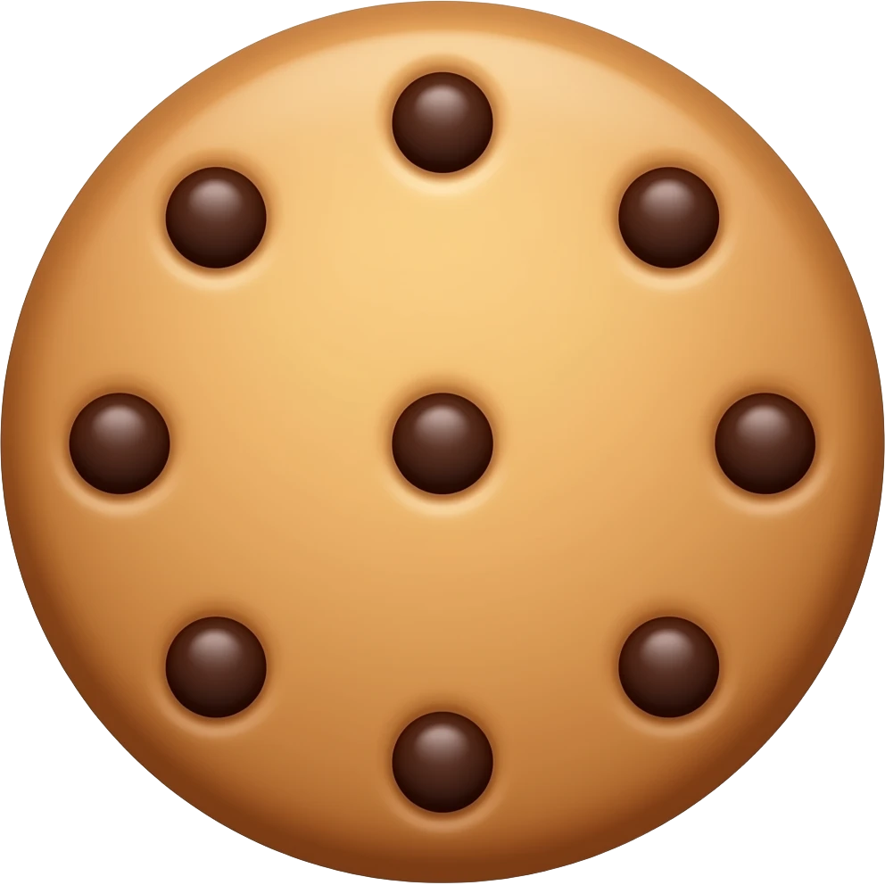 Chocolate cookie emoji