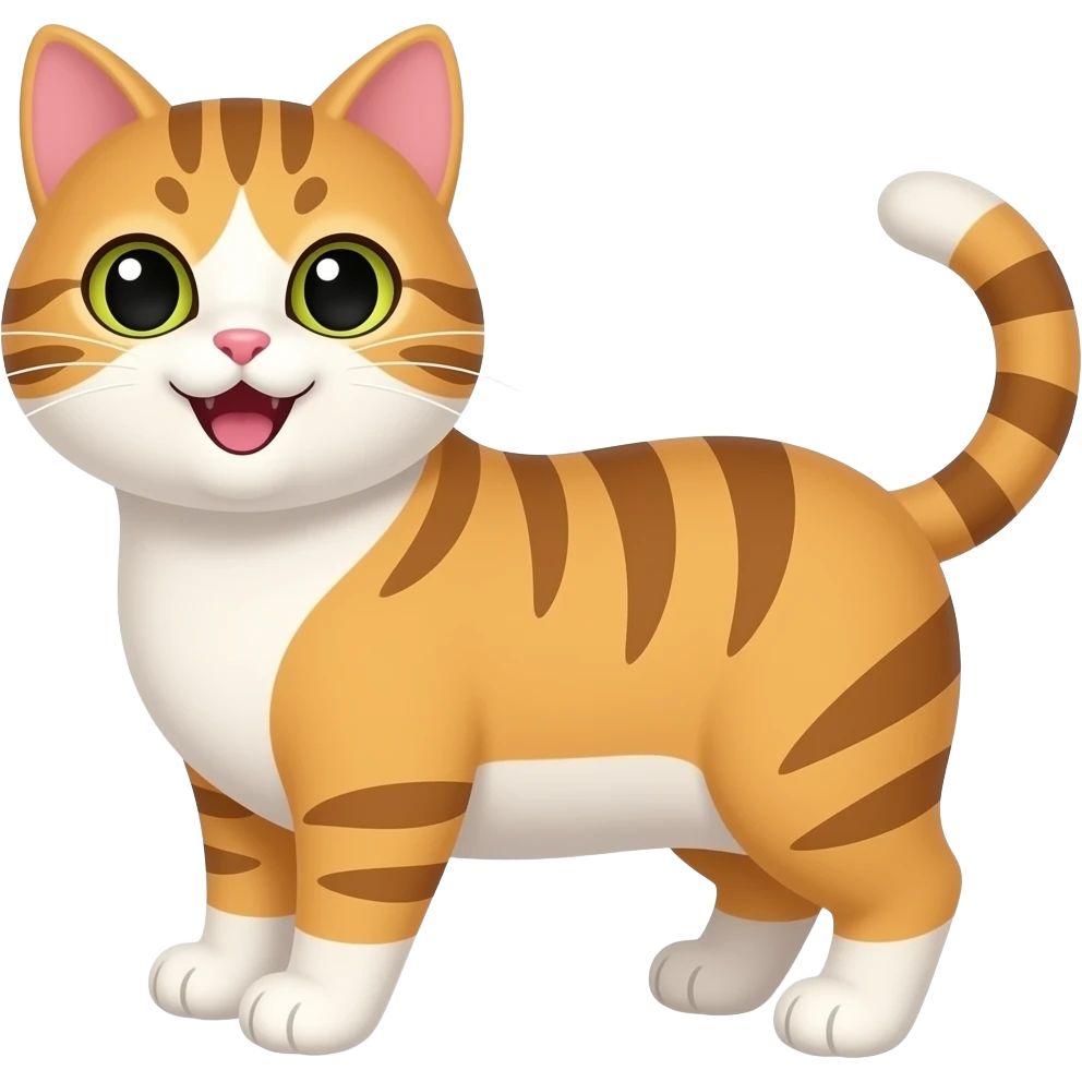 a cat happy emoji