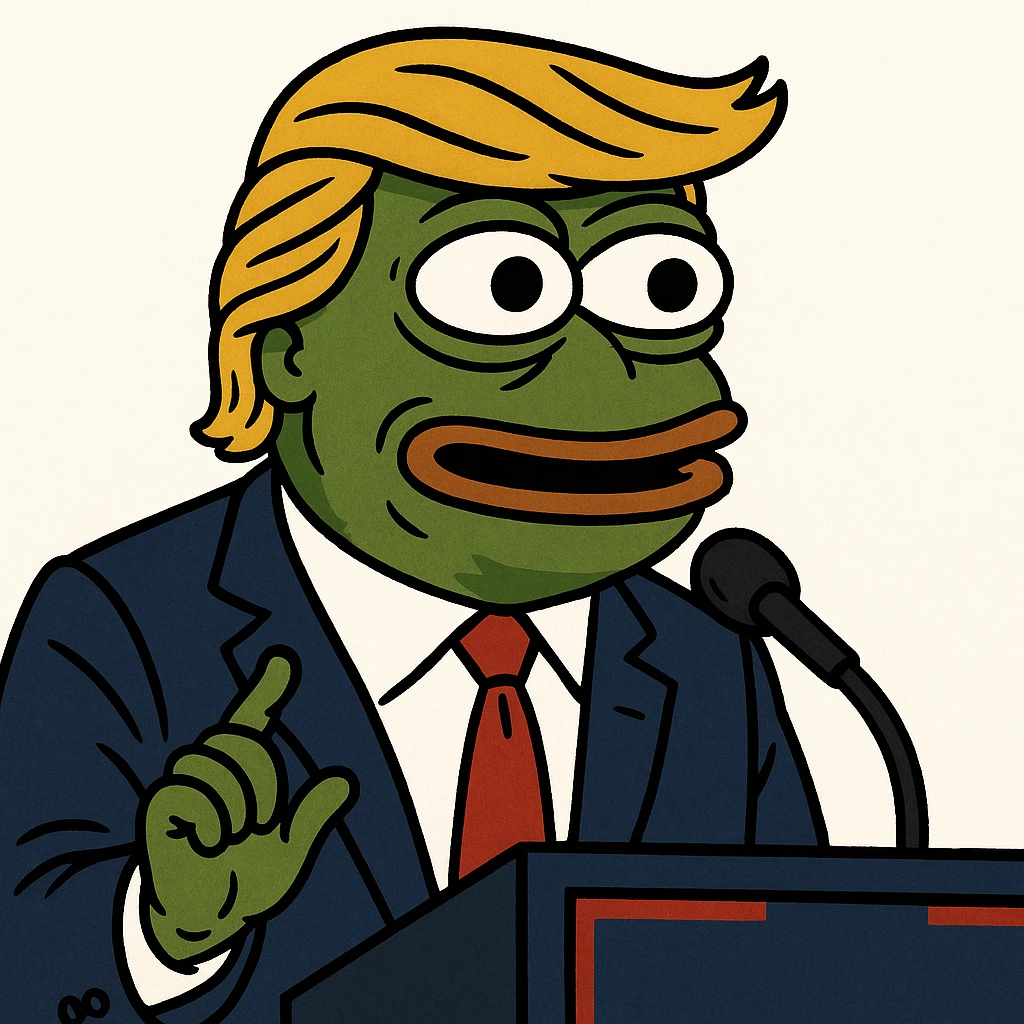 Donald Trump speaking at a rally emoji