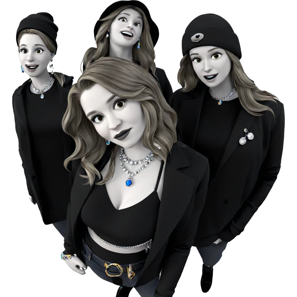 girl with hat and jewelry emoji