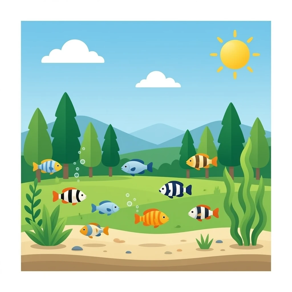 home aquarium with fish emoji