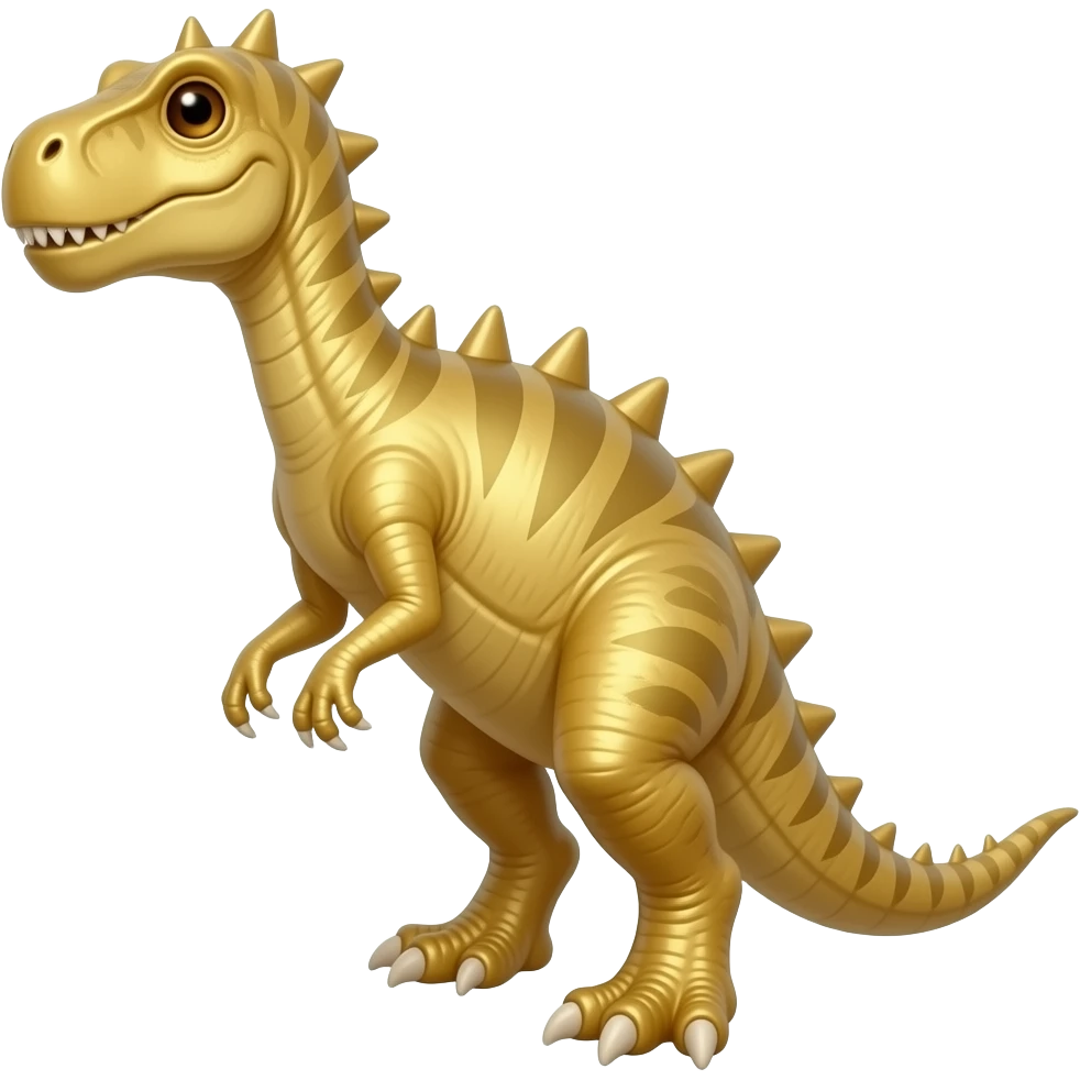 Gold dinosaur emoji