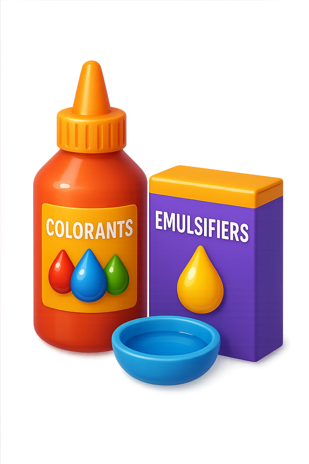 emoji 3d stile iphone di Coloranti, emulsionanti 3d emoji