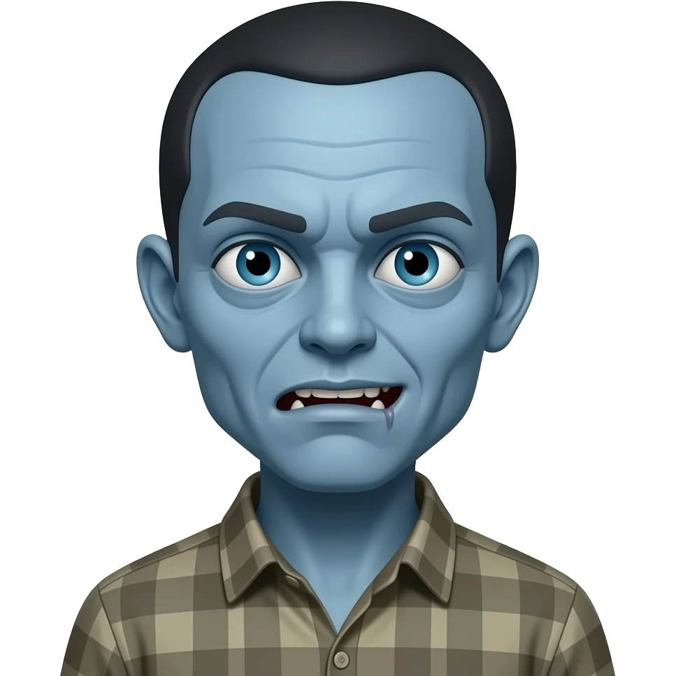 blue skin zoombie emoji