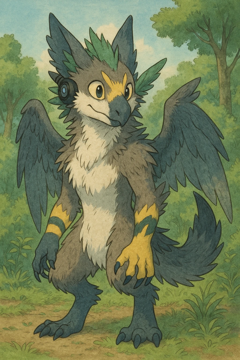 Sergal-Protogen-Trico-Zeraora-Vernid-fusion-hybrid-creature emoji