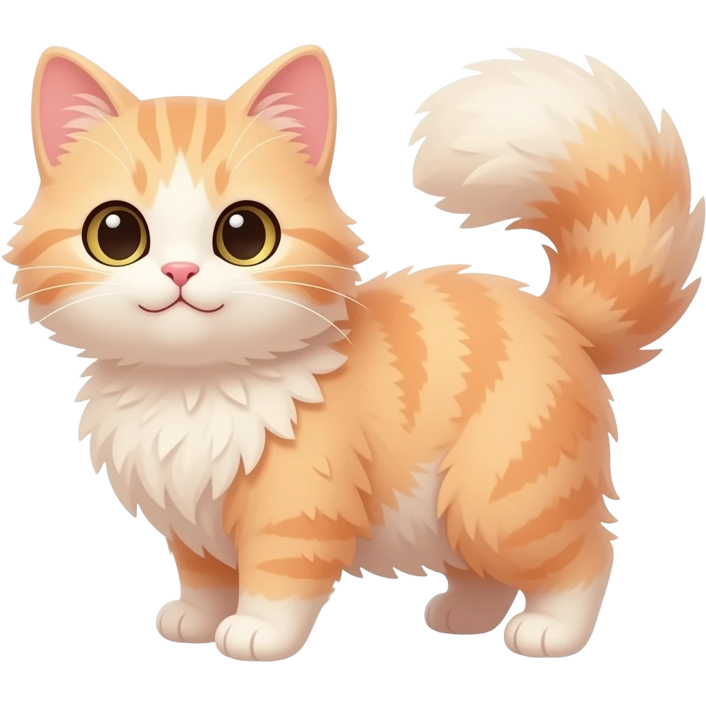 nyan fluffy peachy cat emoji
