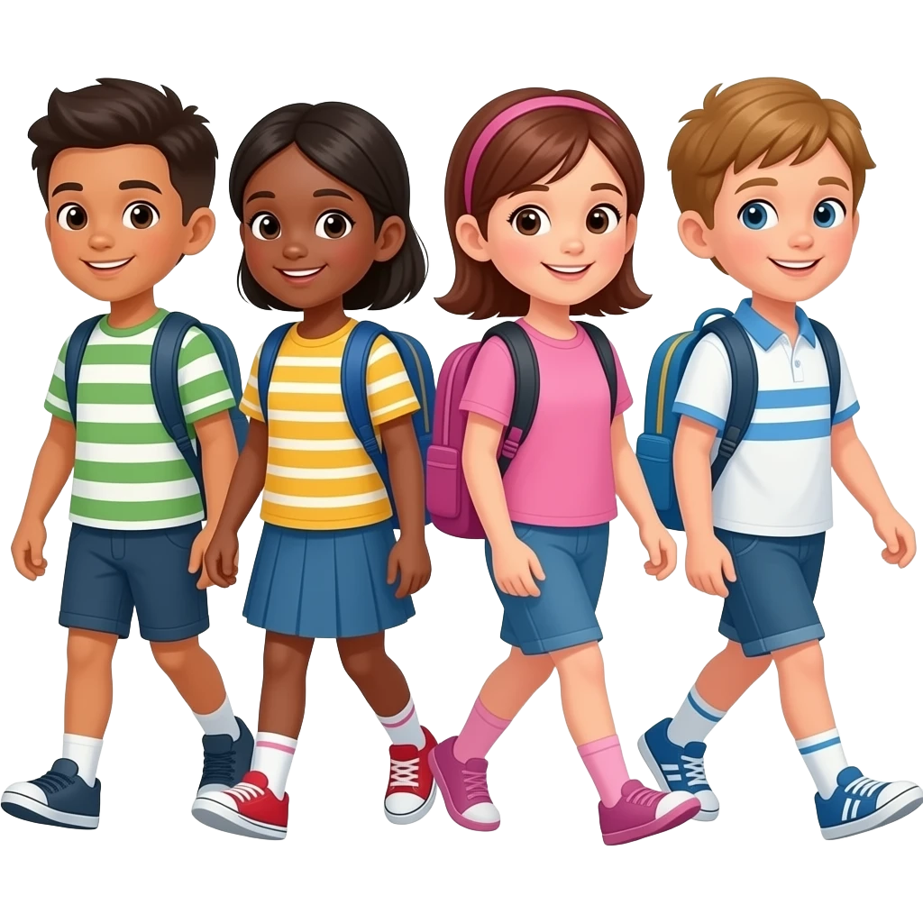 kids go to school emoji