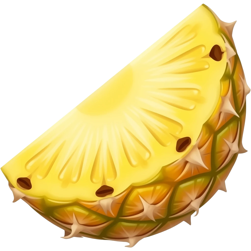 A slice of pineapple emoji