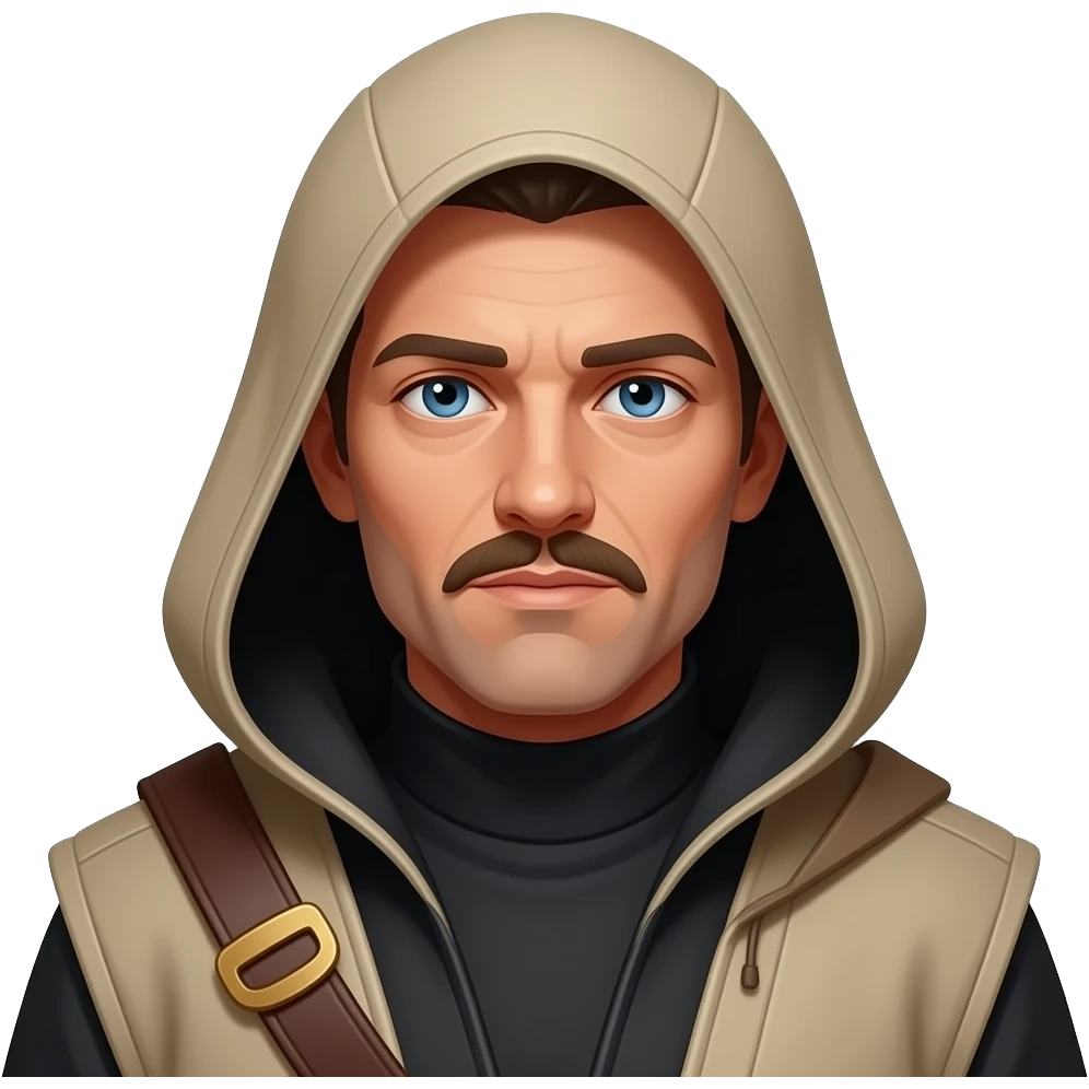 paul atreides  blue eyes with black beigehood in dune emoji