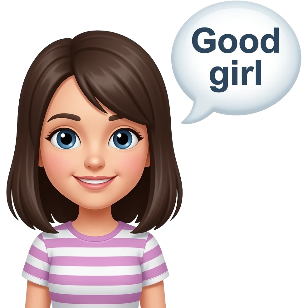 Good girl text emoji