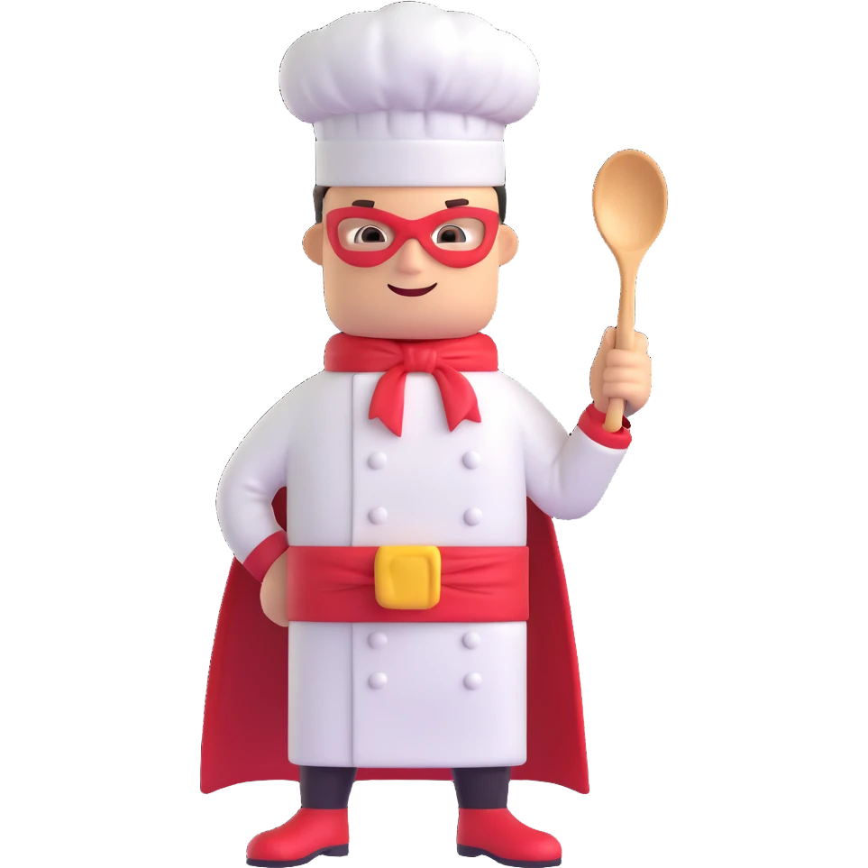 superhero chef  emoji