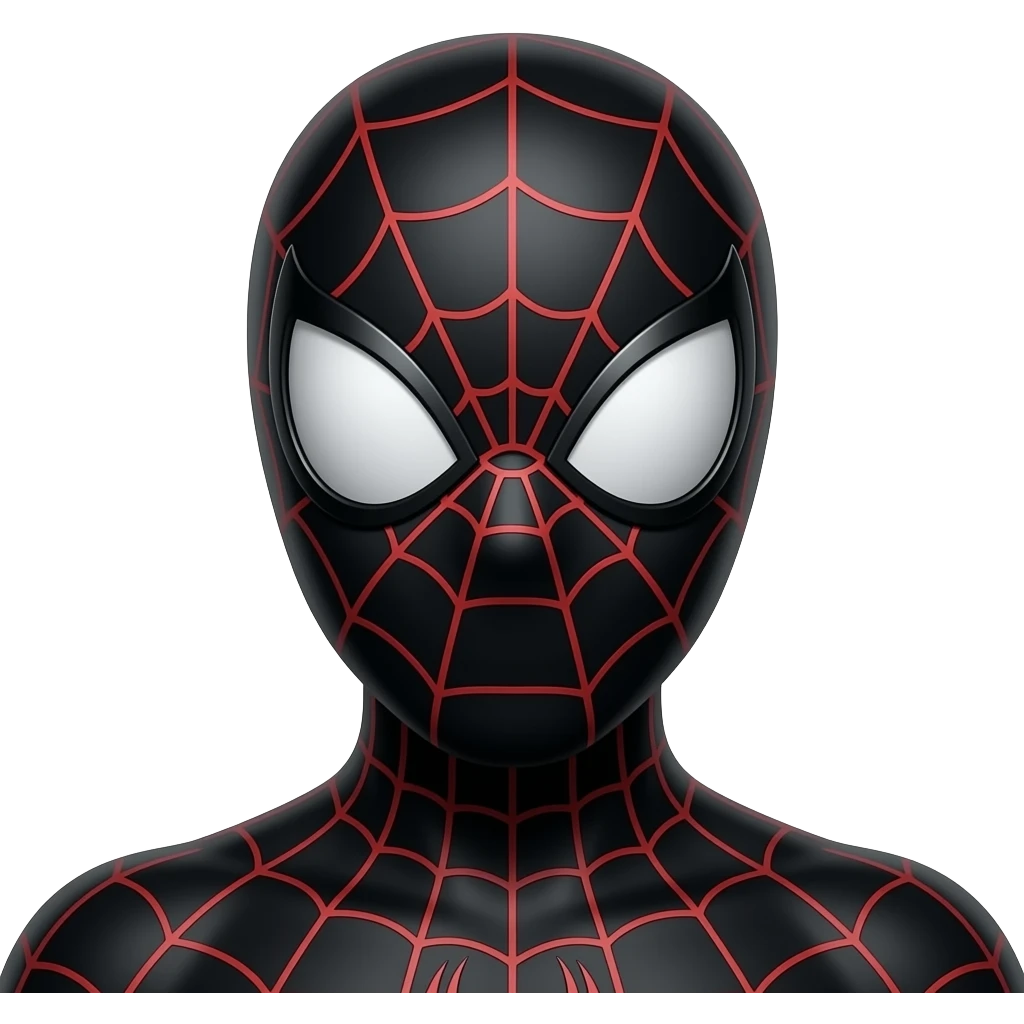 Spiderman Balck mask emoji