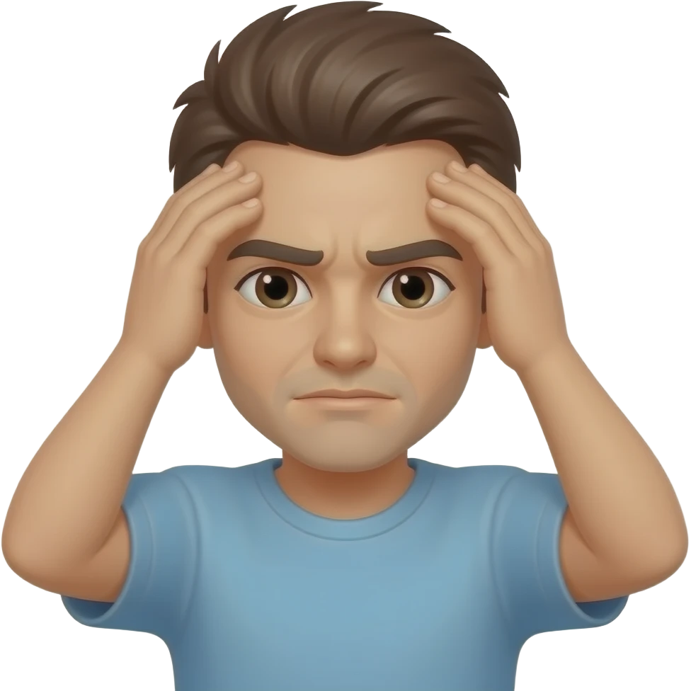 Head throbbing emoji