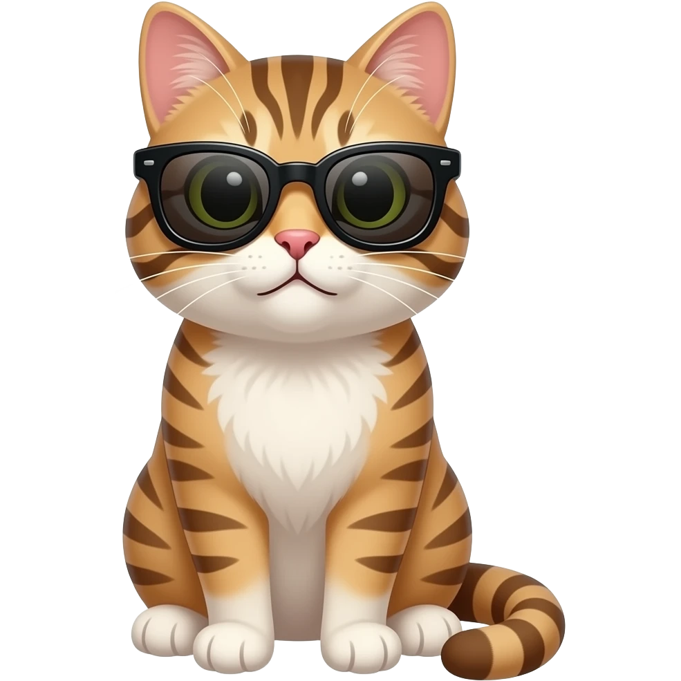 Cat wearing sunglasses emoji