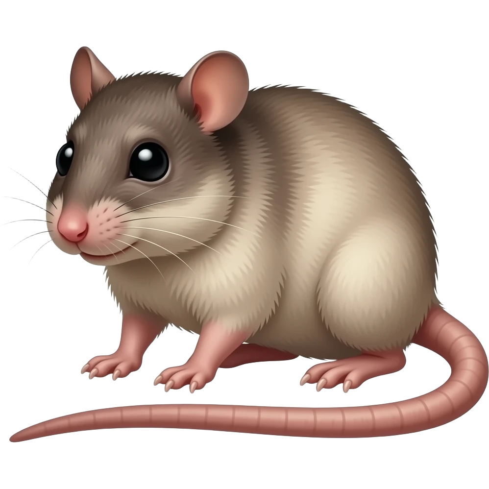 A naked mole rat emoji