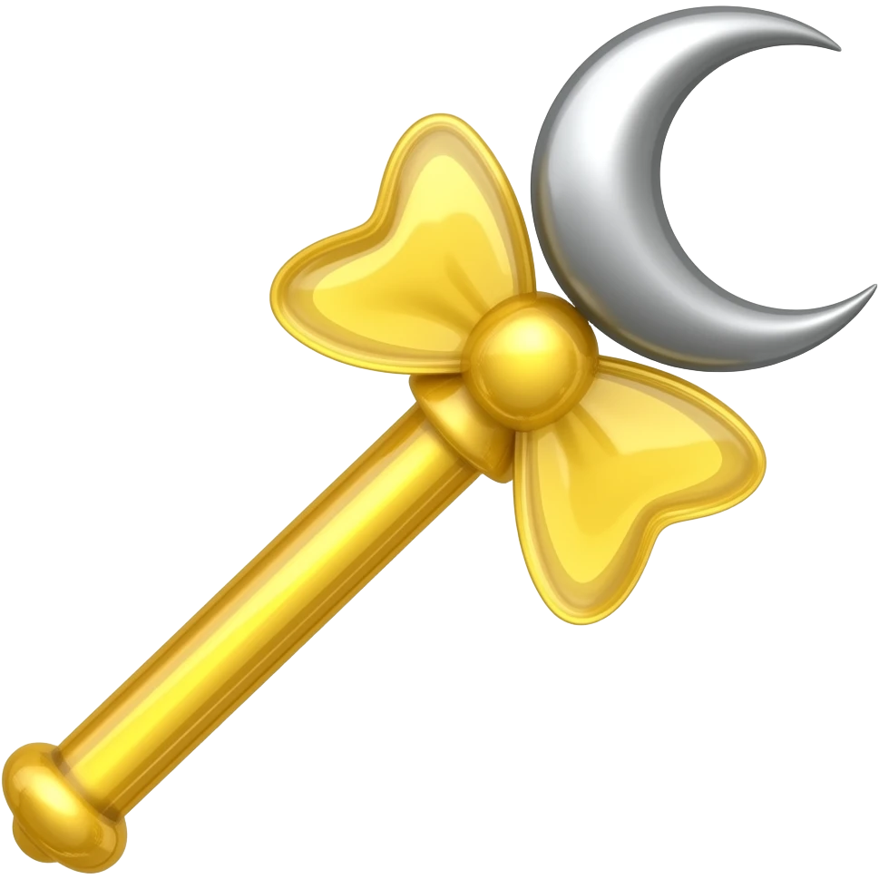Yellow sailor moon wand emoji