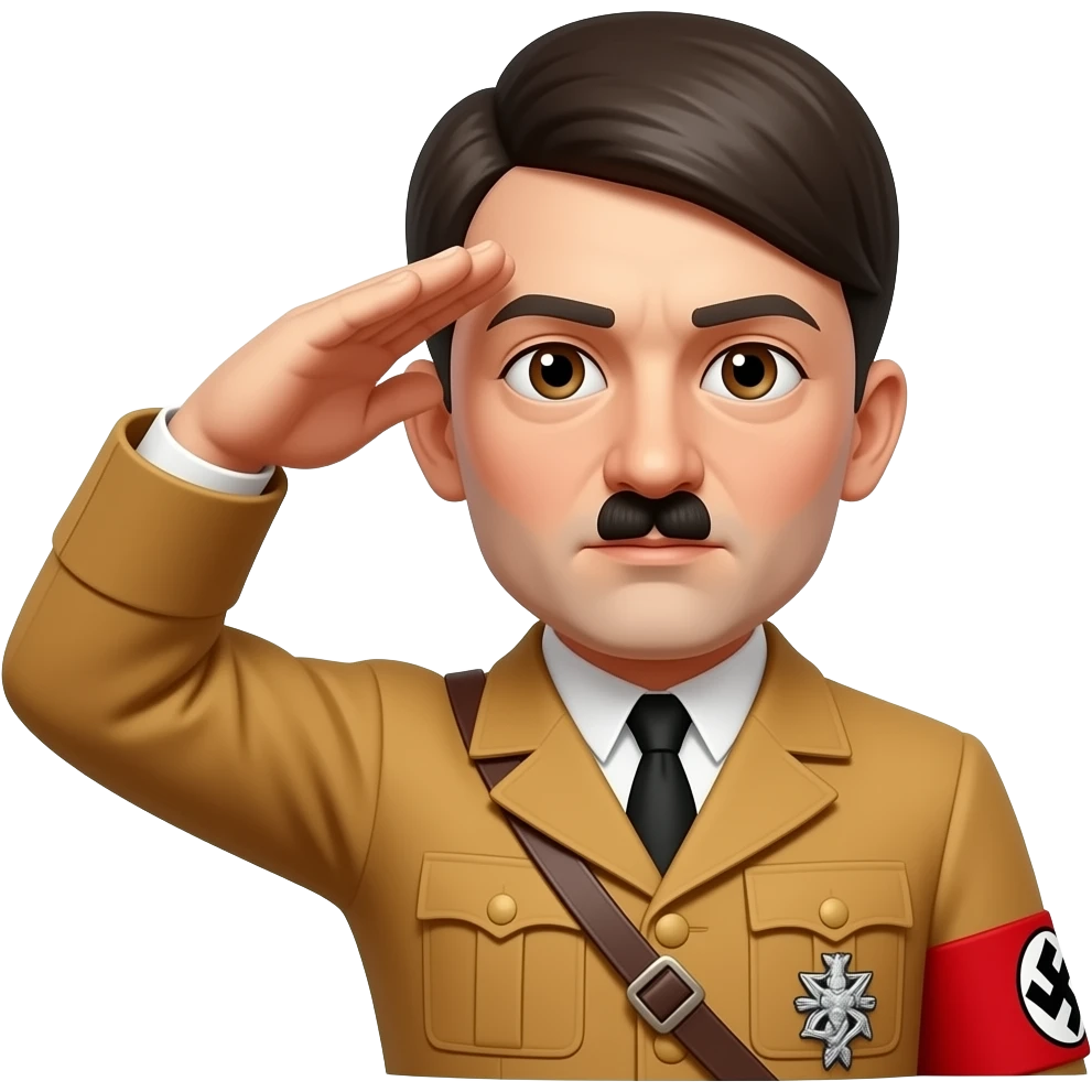 Hitler salute emoji
