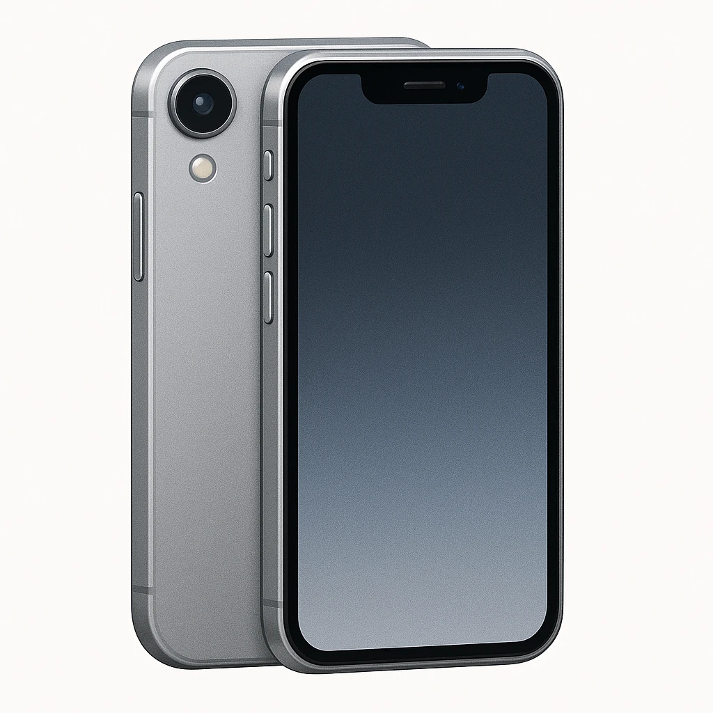 Сгенерируй мне металлический смартфон в стиле эпл емодзи emoji