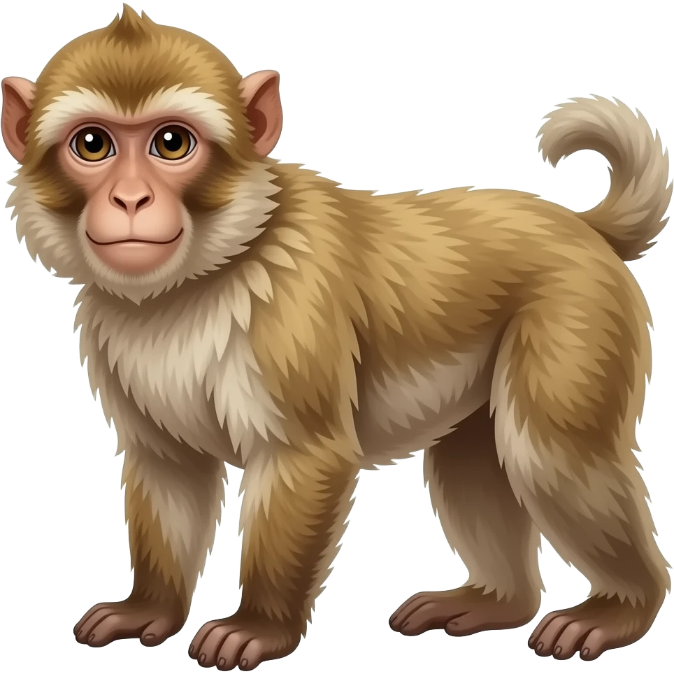 macaque de barbarie emoji