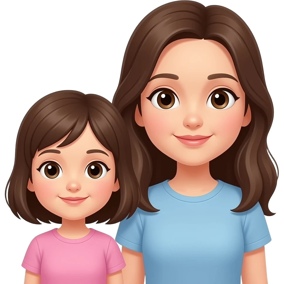 small sister and big sister emoji