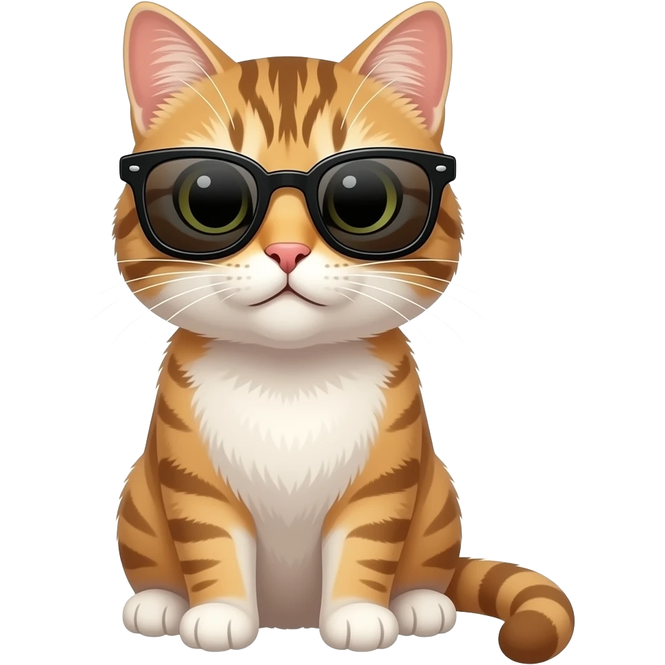Cat wearing sunglasses emoji
