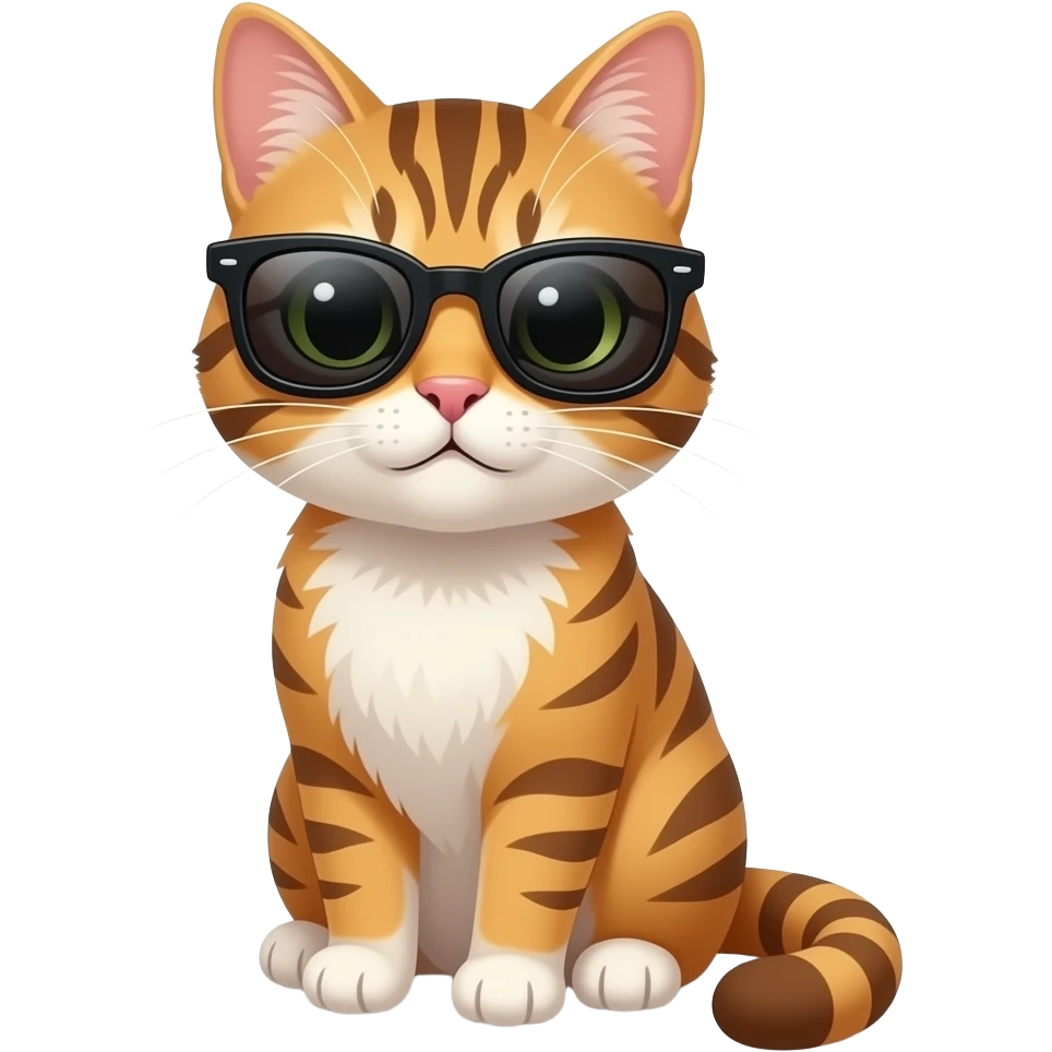 Cat wearing sunglasses emoji