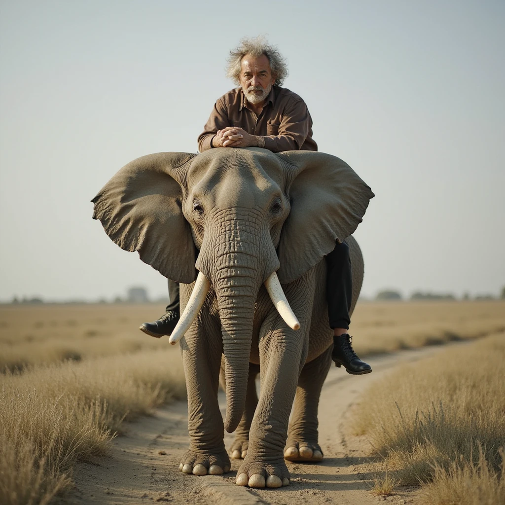 Alain chabat sur un éléphant  emoji