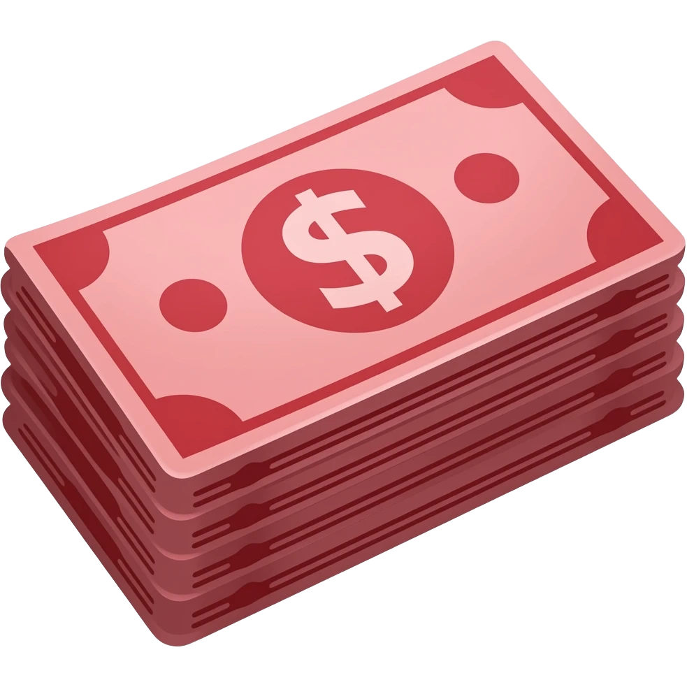 Red banknotes emoji