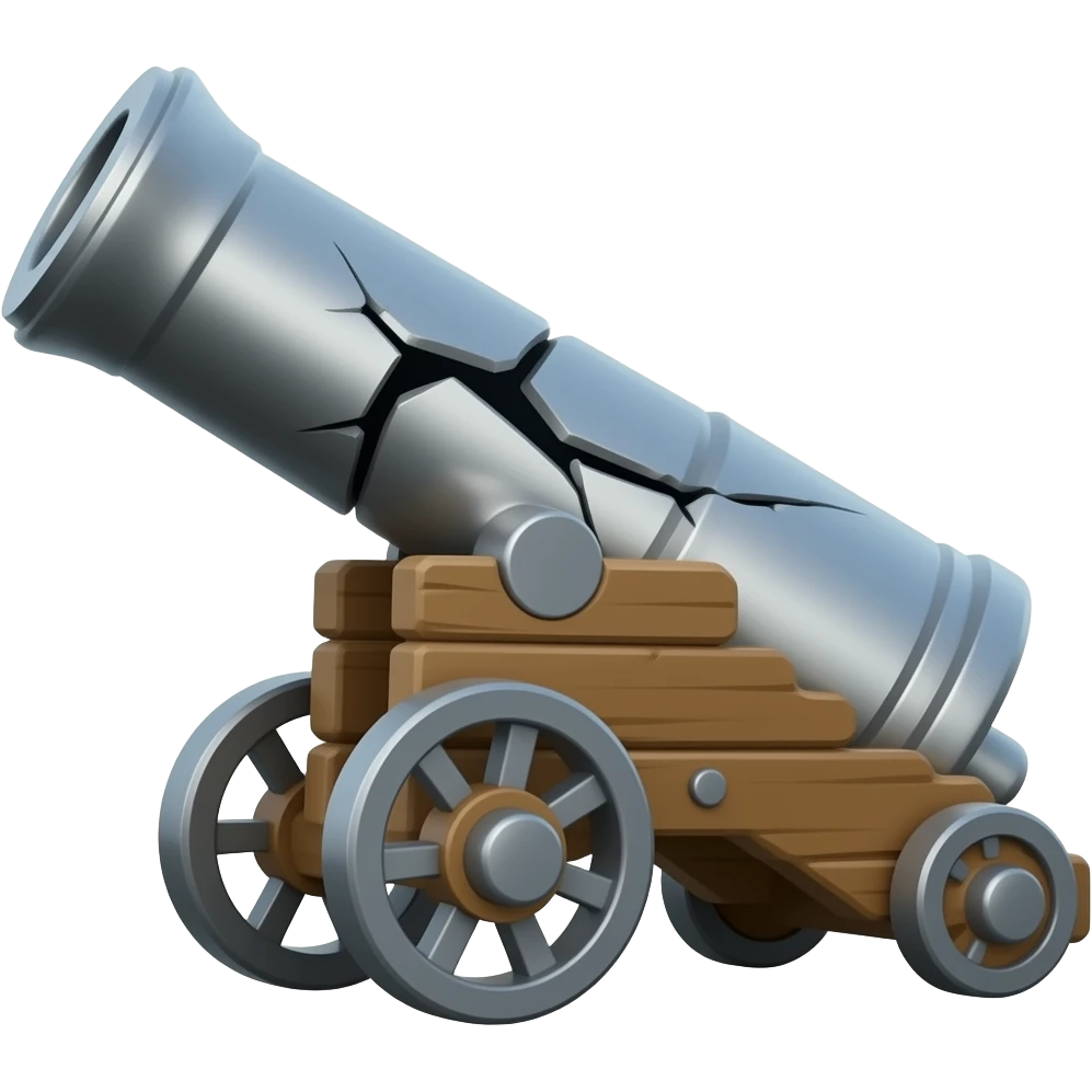 broken cannon funn emoji