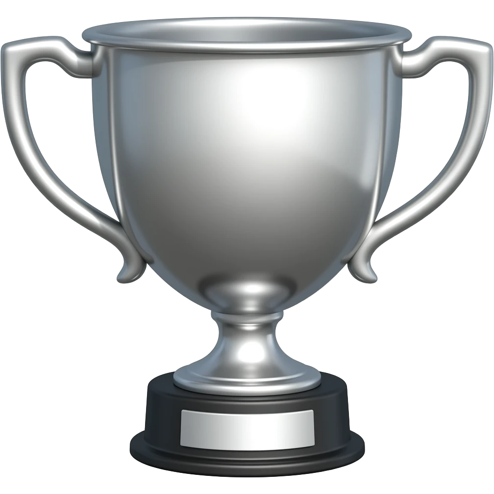 Silver trophy emoji