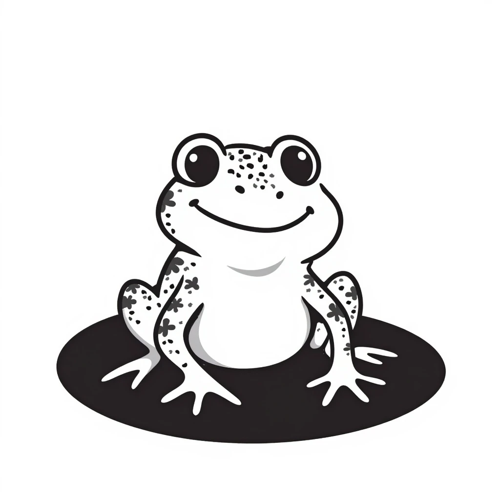 bufo frog hand drawn doodle style emoji