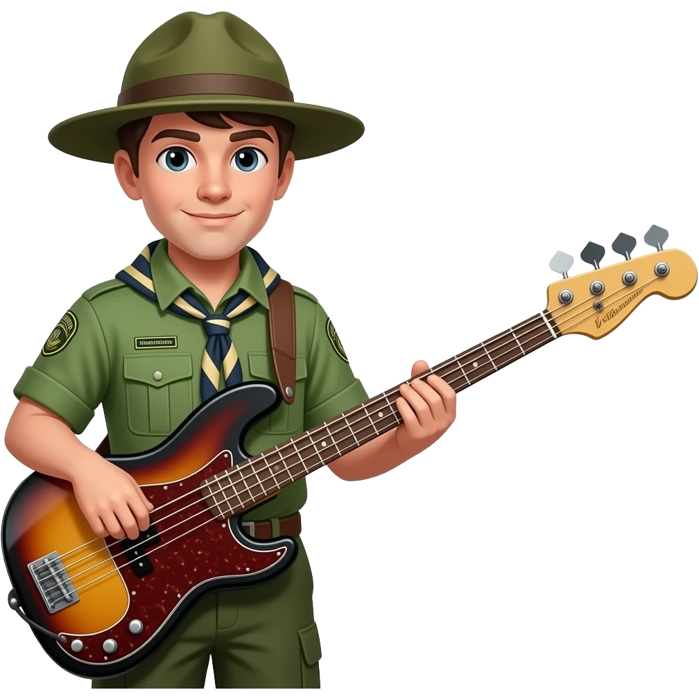 pfadfinder mit bass emoji