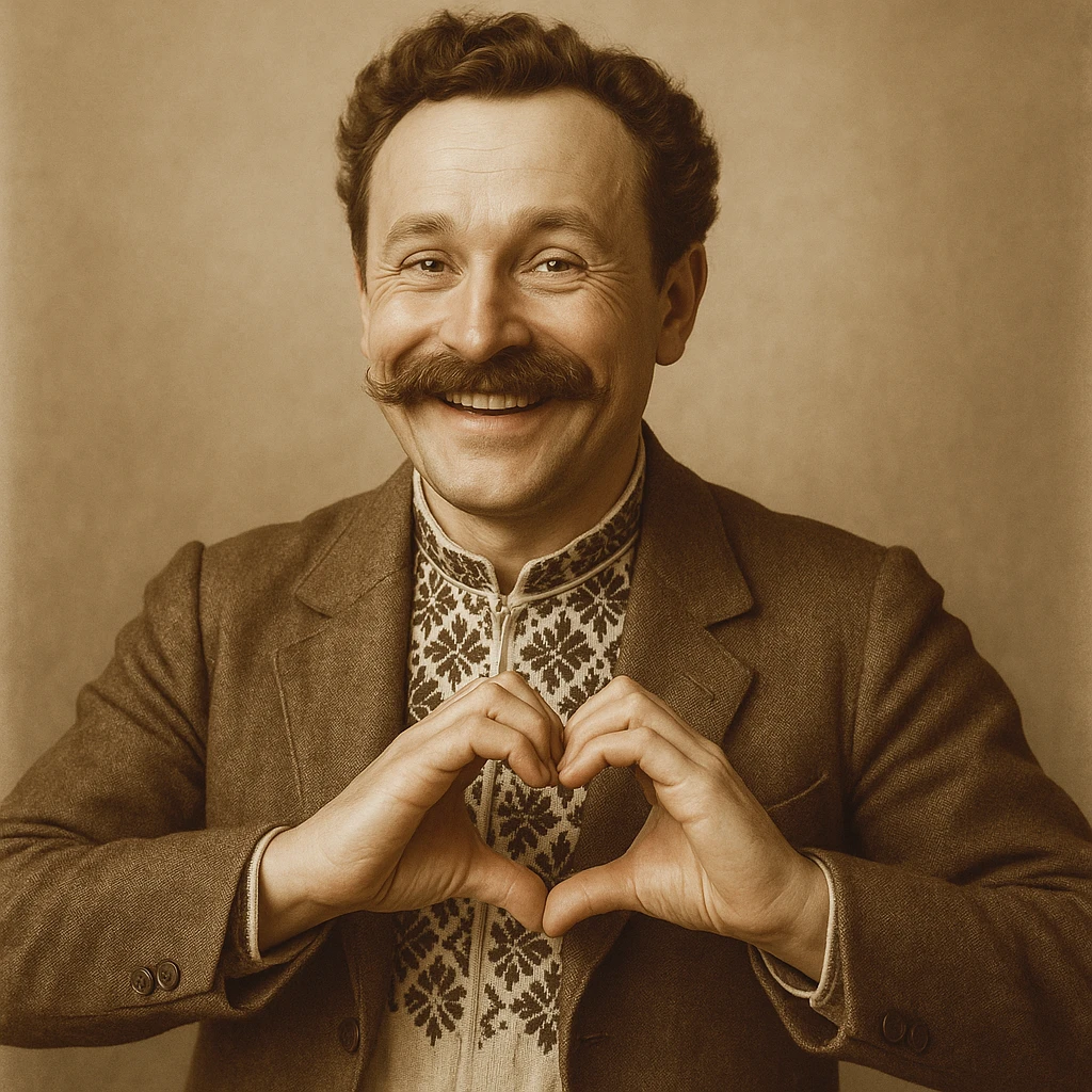 man heart shaped hands emoji