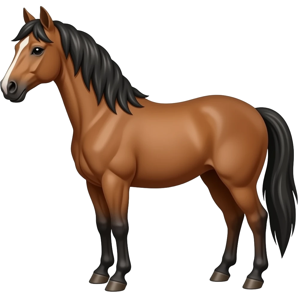 A horse emoji