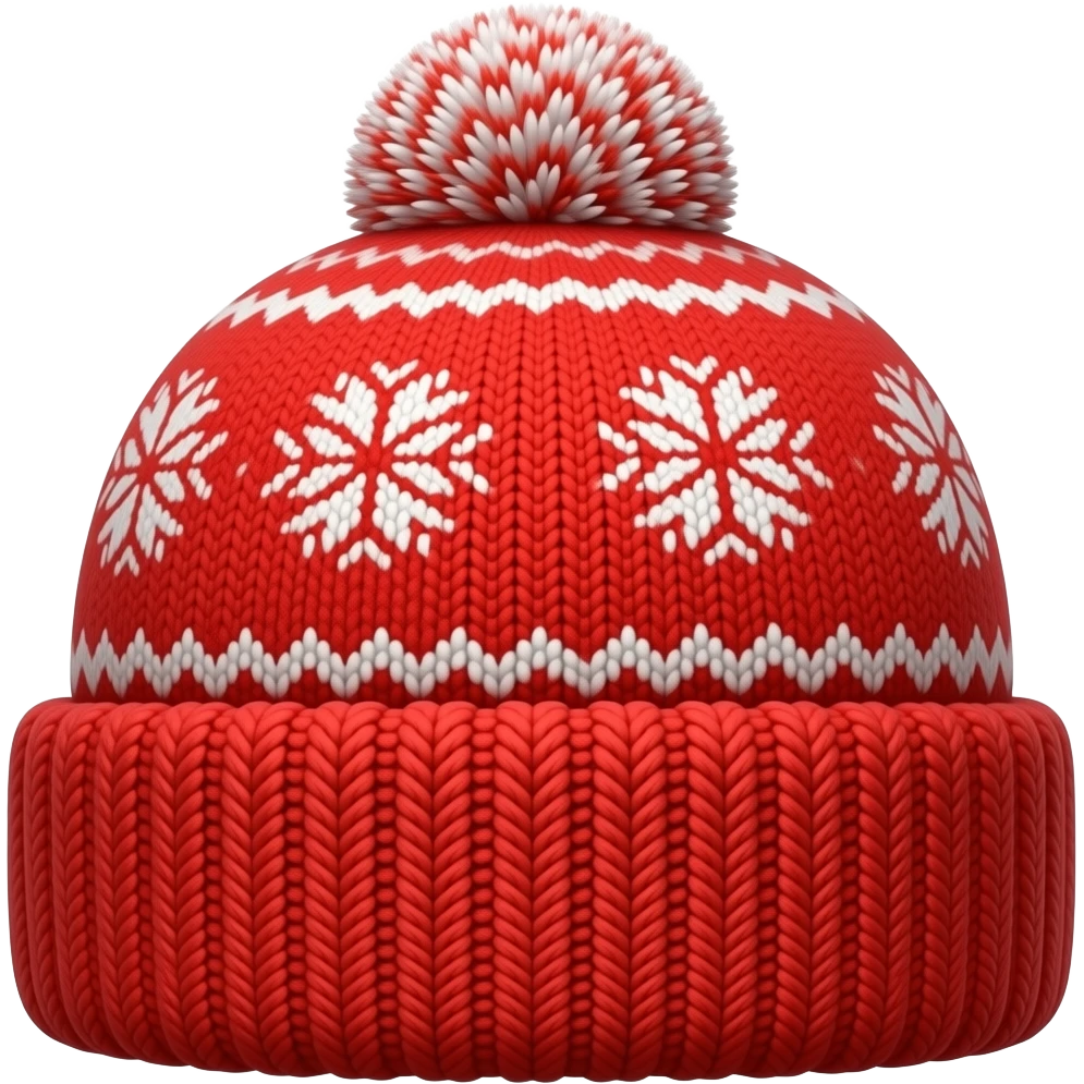 a redd winter hat puree red no other colour emoji