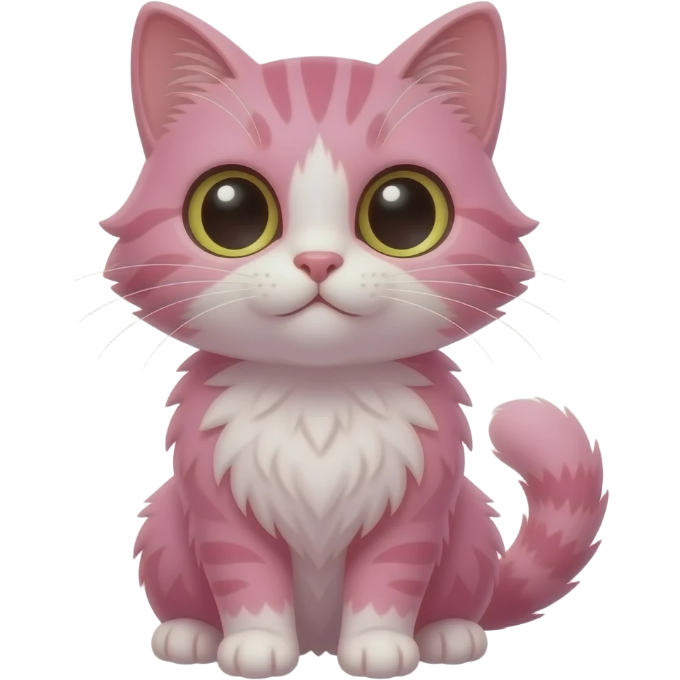 cutecore pink cat emoji